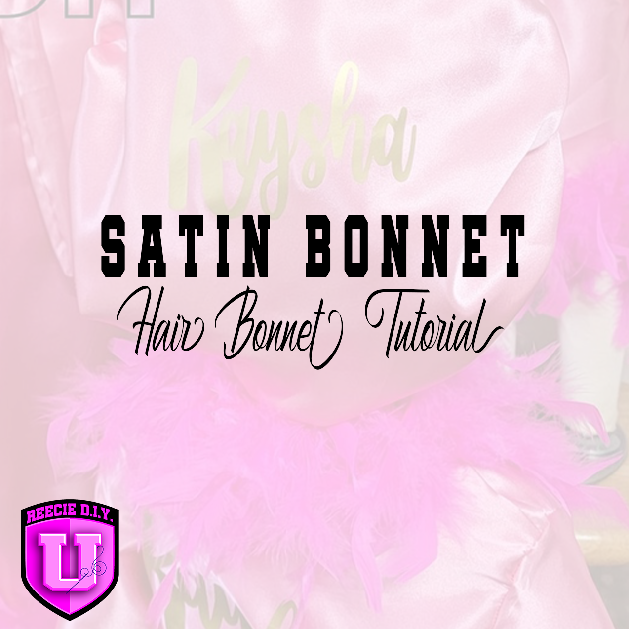 Diy satin hair clearance bonnet