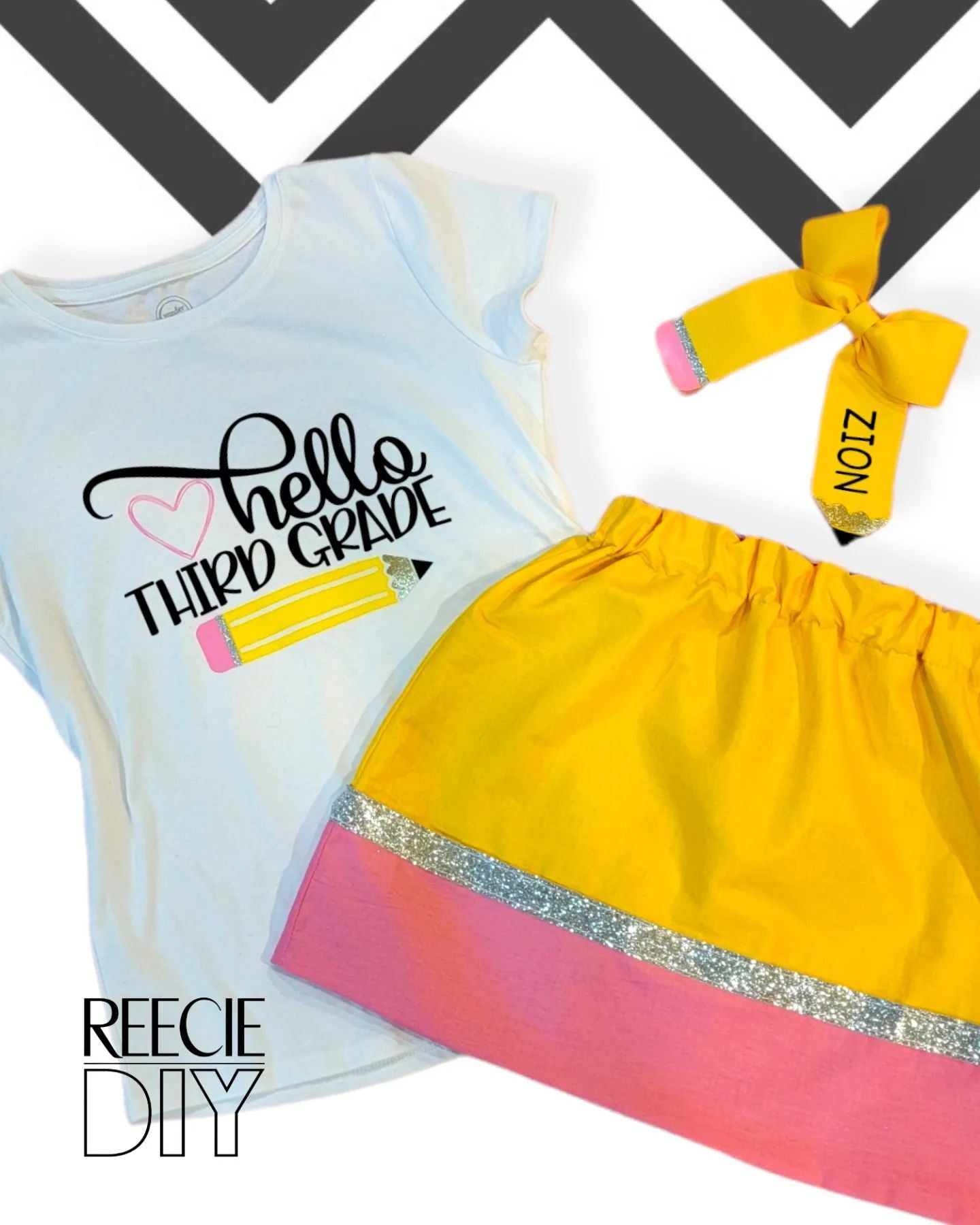 BACK -TO SCHOOL Pencil Skirt & Tee