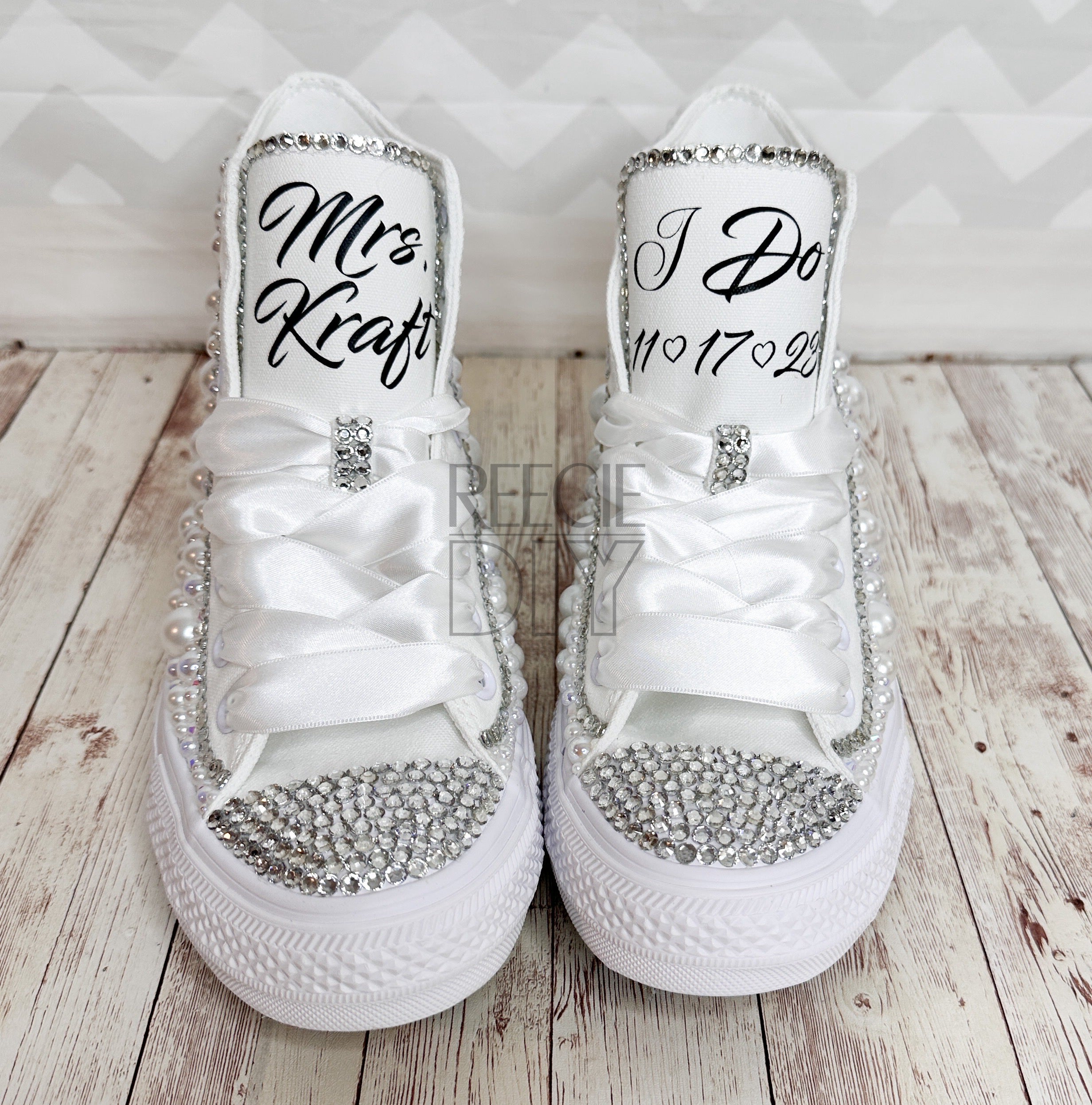 Converse bling wedding shoes best sale