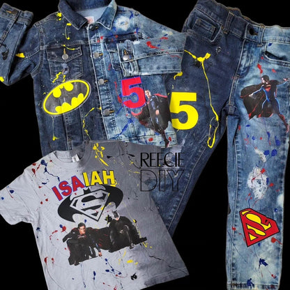 Boys & Girls Denim Birthday Sets