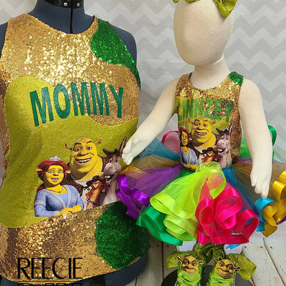 RIBBON TRIM TUTU & Corset Top