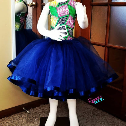 RIBBON TRIM TUTU & Corset Top