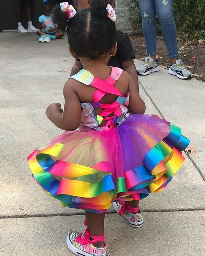 RIBBON TRIM TUTU & Corset Top