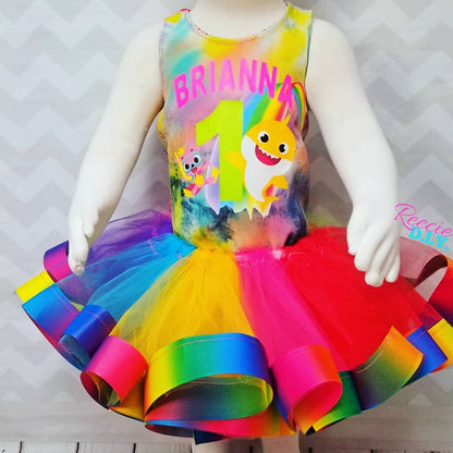 RIBBON TRIM TUTU & Corset Top