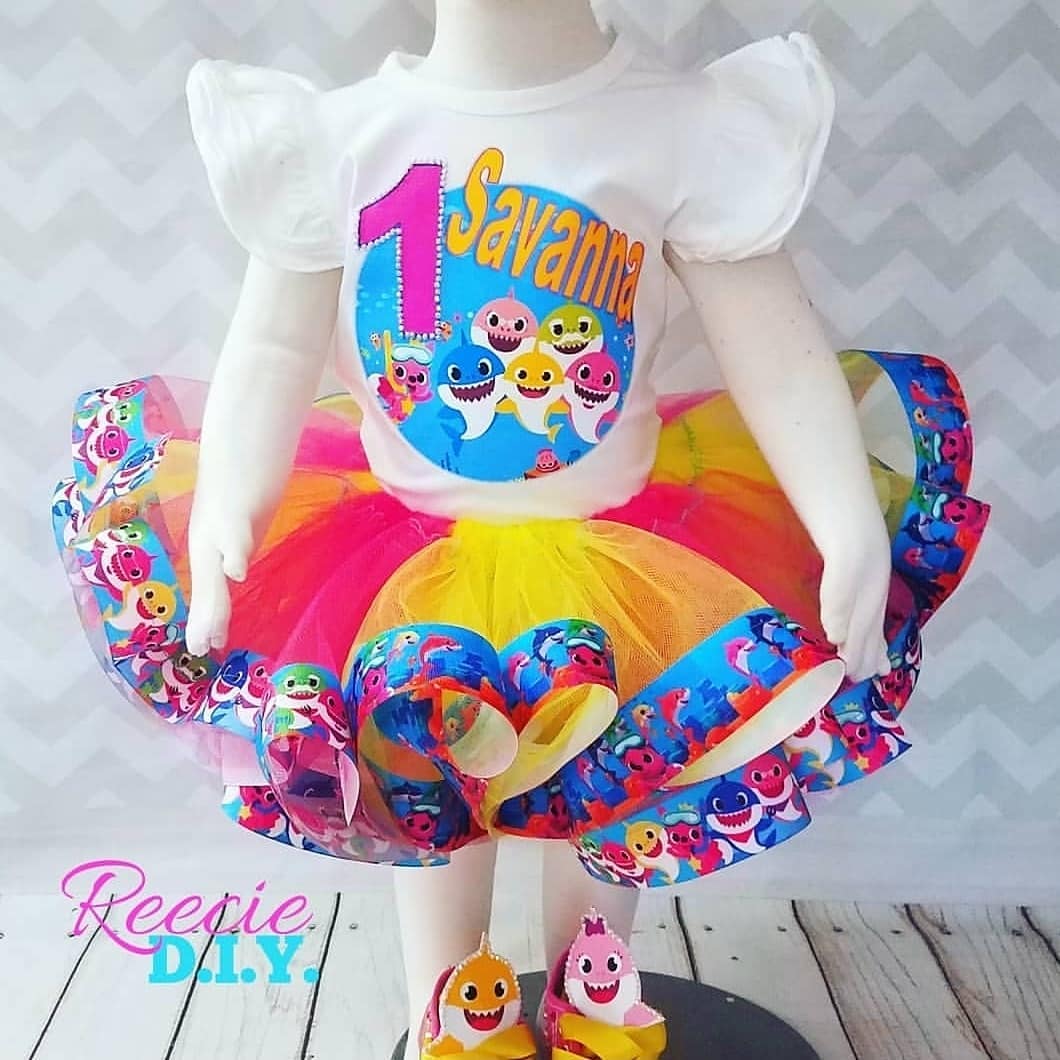 RIBBON TRIM TUTU & TEE SET