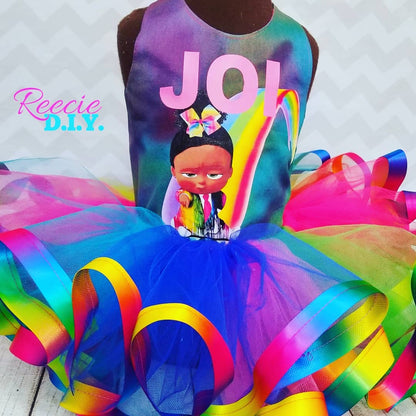 RIBBON TRIM TUTU & Corset Top