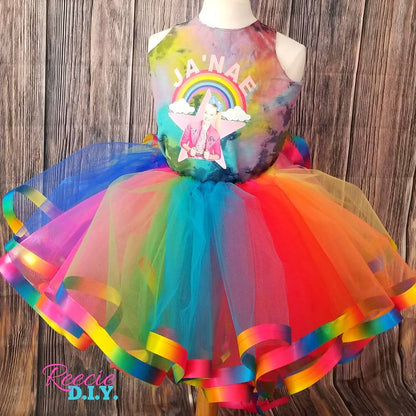RIBBON TRIM TUTU & Corset Top