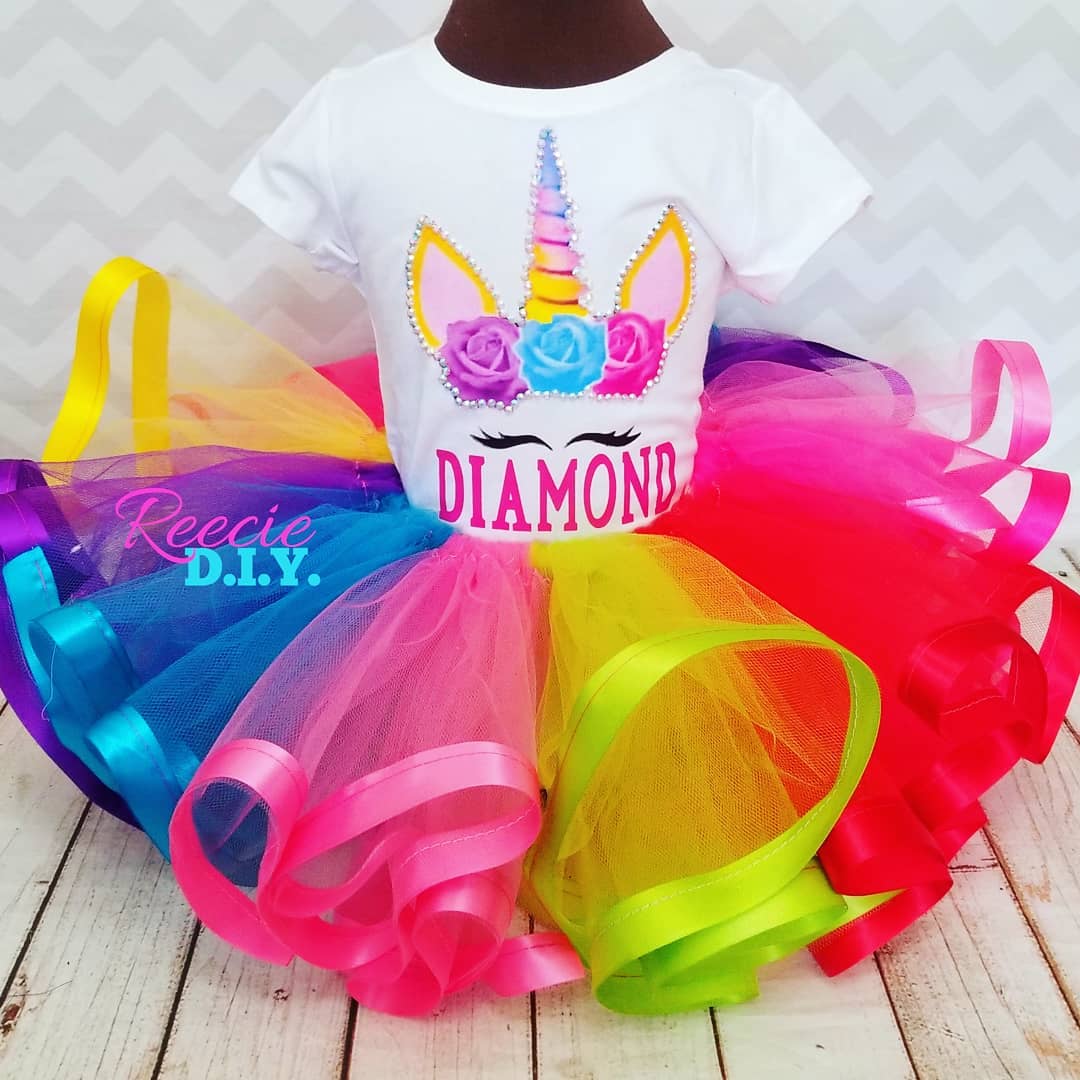 RIBBON TRIM TUTU & TEE SET