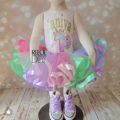 RIBBON TRIM TUTU & Corset Top